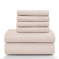 6Pc Microfiber Solid Sheet Set
