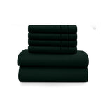 6Pc Microfiber Solid Sheet Set