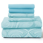 6Pc Paisley Microfiber Sheet Set