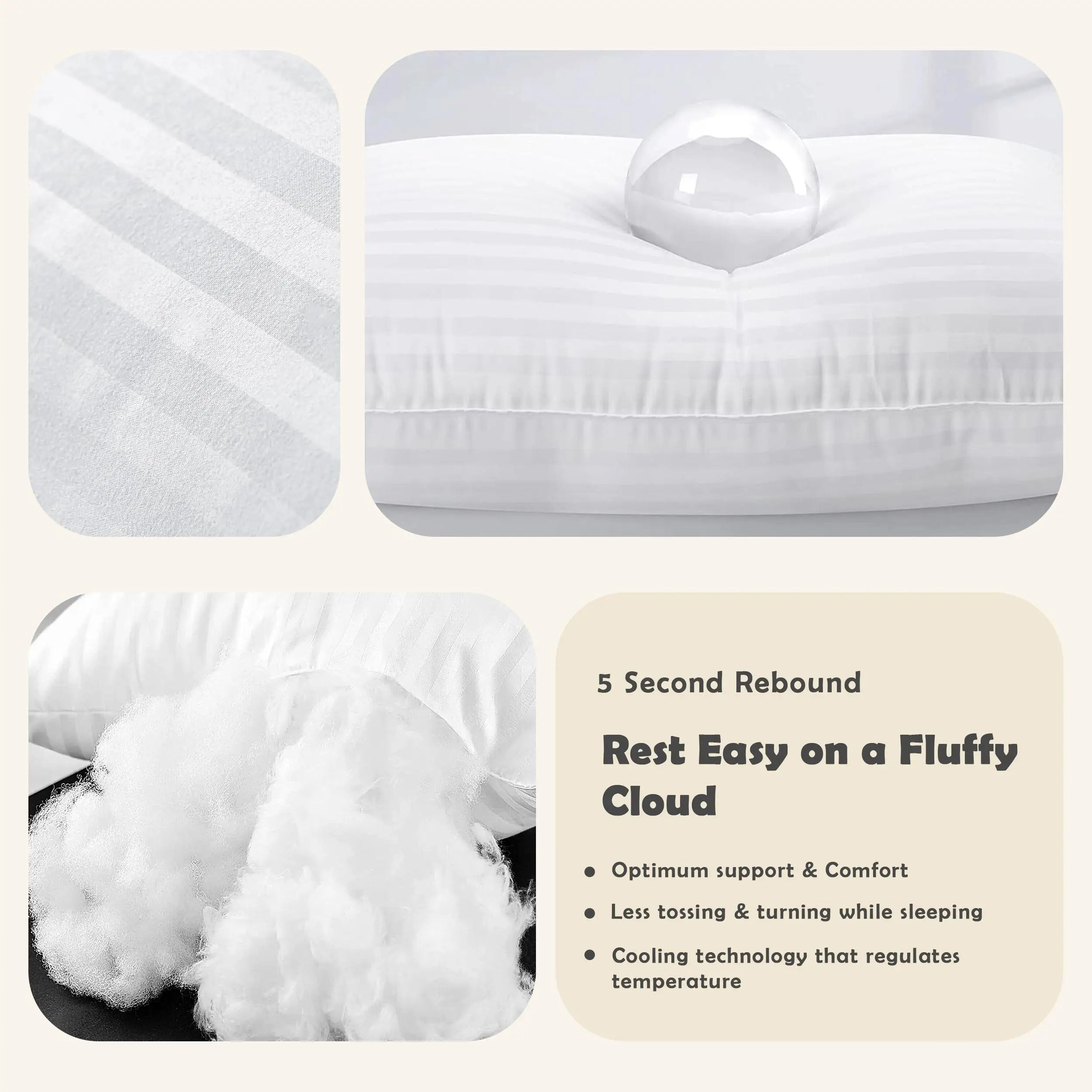 2 Down Pillows