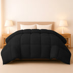 Down Comforter –  Duvet Insert with Box Stitch Design –  102" x 90"