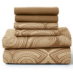 6Pc Paisley Microfiber Sheet Set