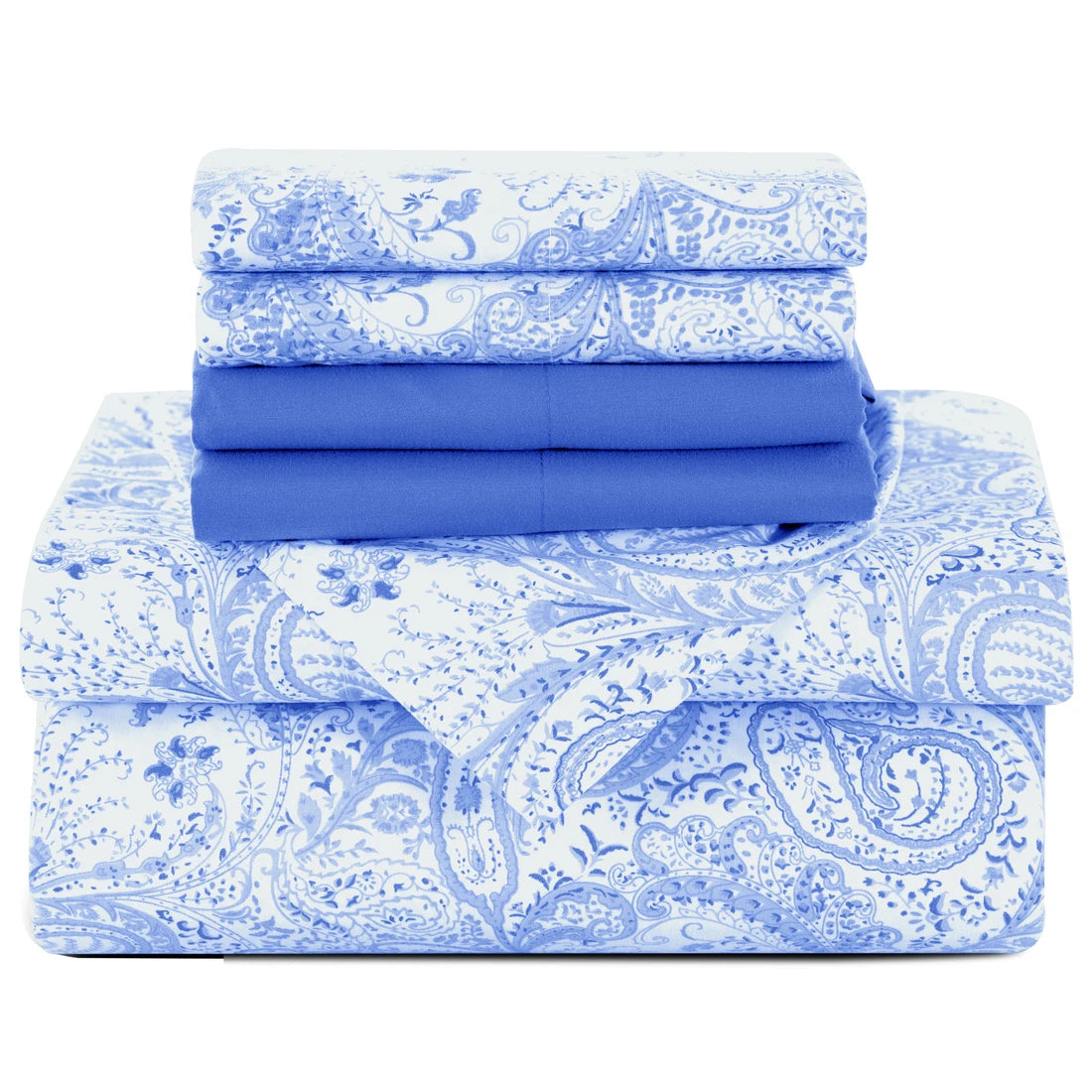 6Pc Paisley Microfiber Sheet Set