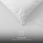Down Comforter –  Duvet Insert with Box Stitch Design –  102" x 90"