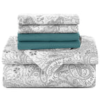 6Pc Paisley Microfiber Sheet Set
