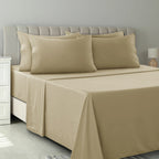 6Pc Microfiber Solid Sheet Set