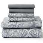 6Pc Paisley Microfiber Sheet Set