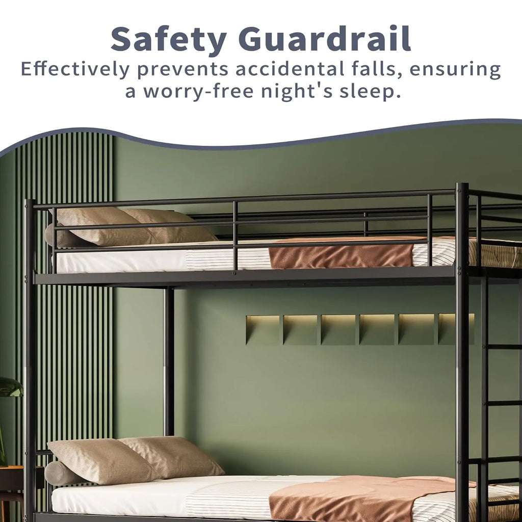 Twin Metal Bunk Bed With Trundle