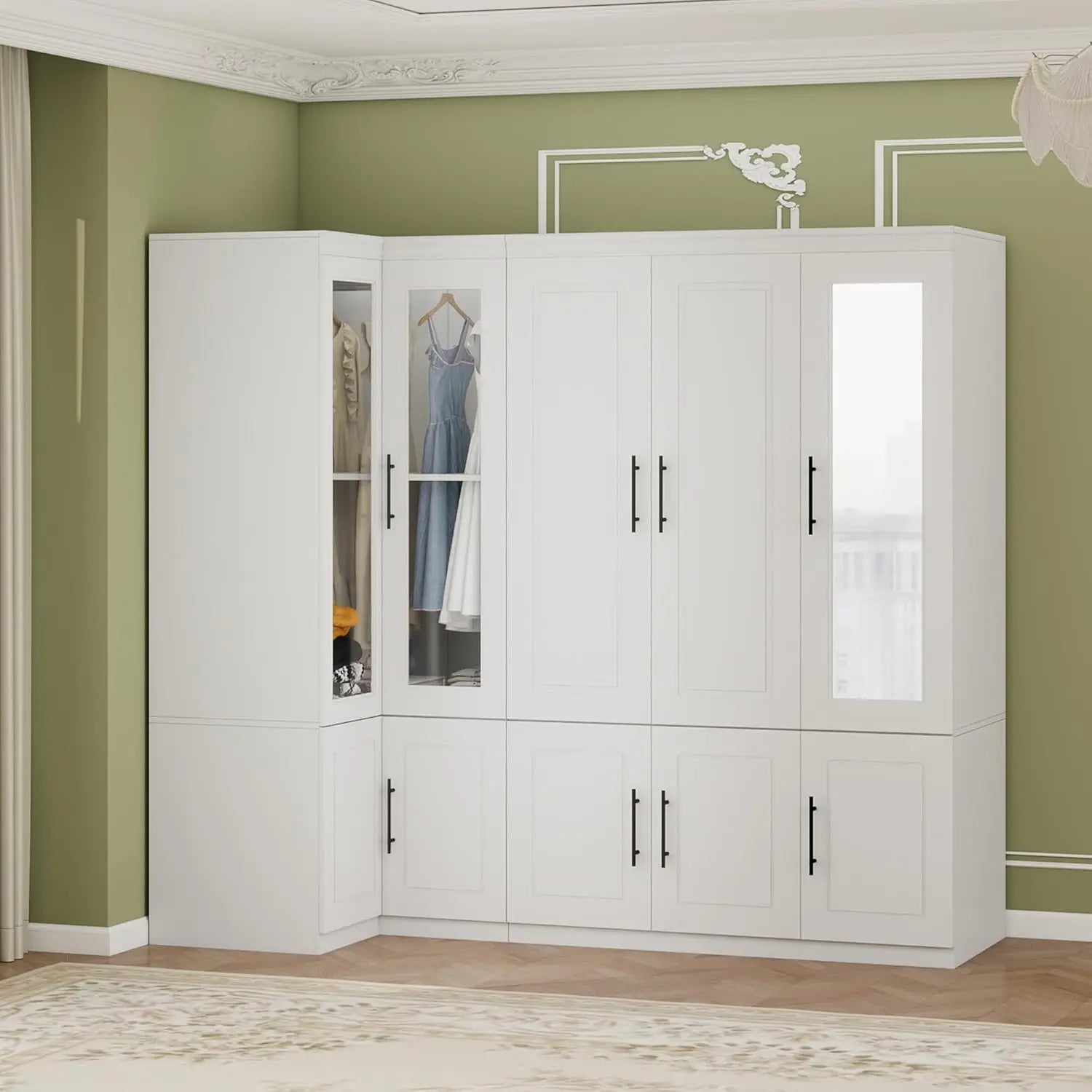 Corner Armoire Wardrobe Closet