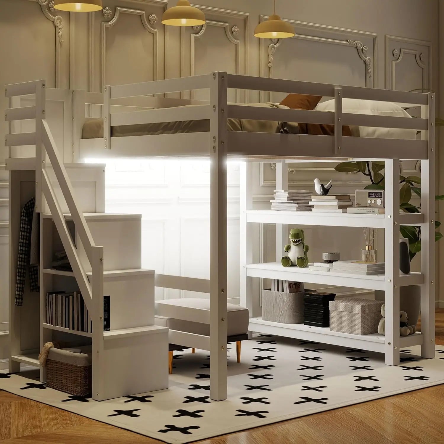 Full Wood Gaming Bed Desk