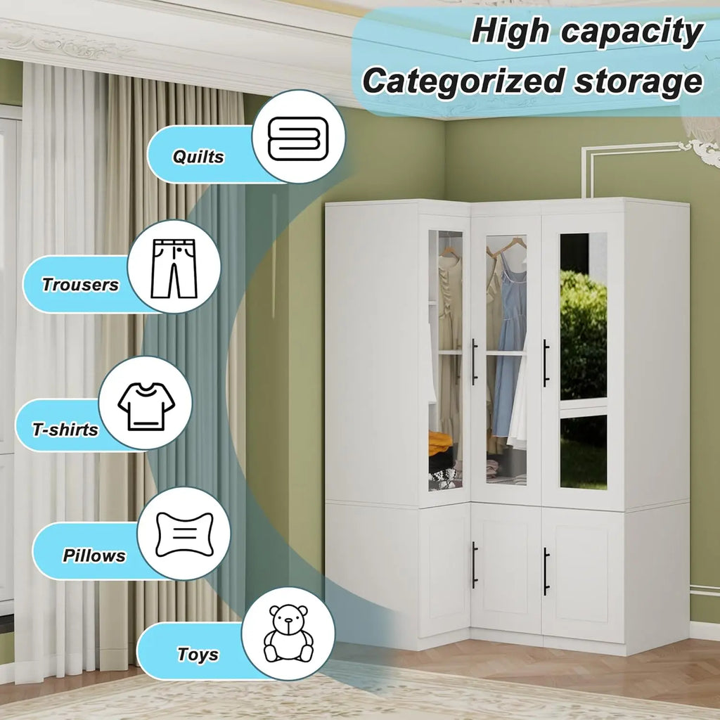 Corner Armoire Wardrobe Closet