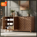Sideboard Buffet Cabinet with 4-Door Storage