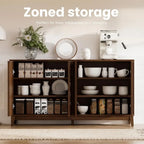 Sideboard Buffet Cabinet with 4-Door Storage