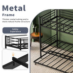 Twin Metal Bunk Bed With Trundle