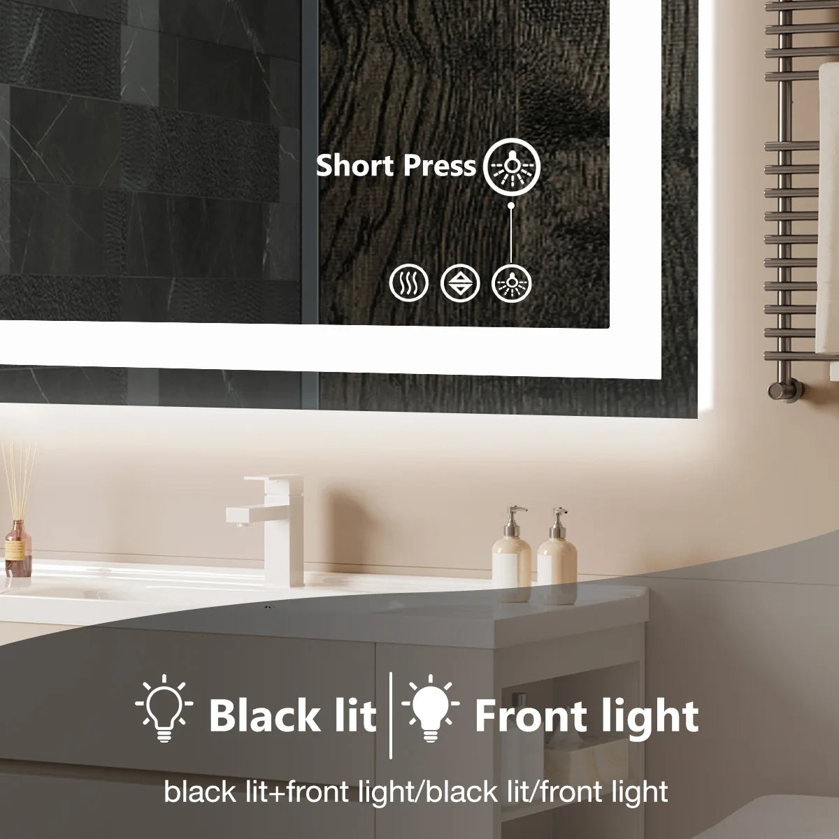 36"x 24" LED Bathroom Vanity Mirror