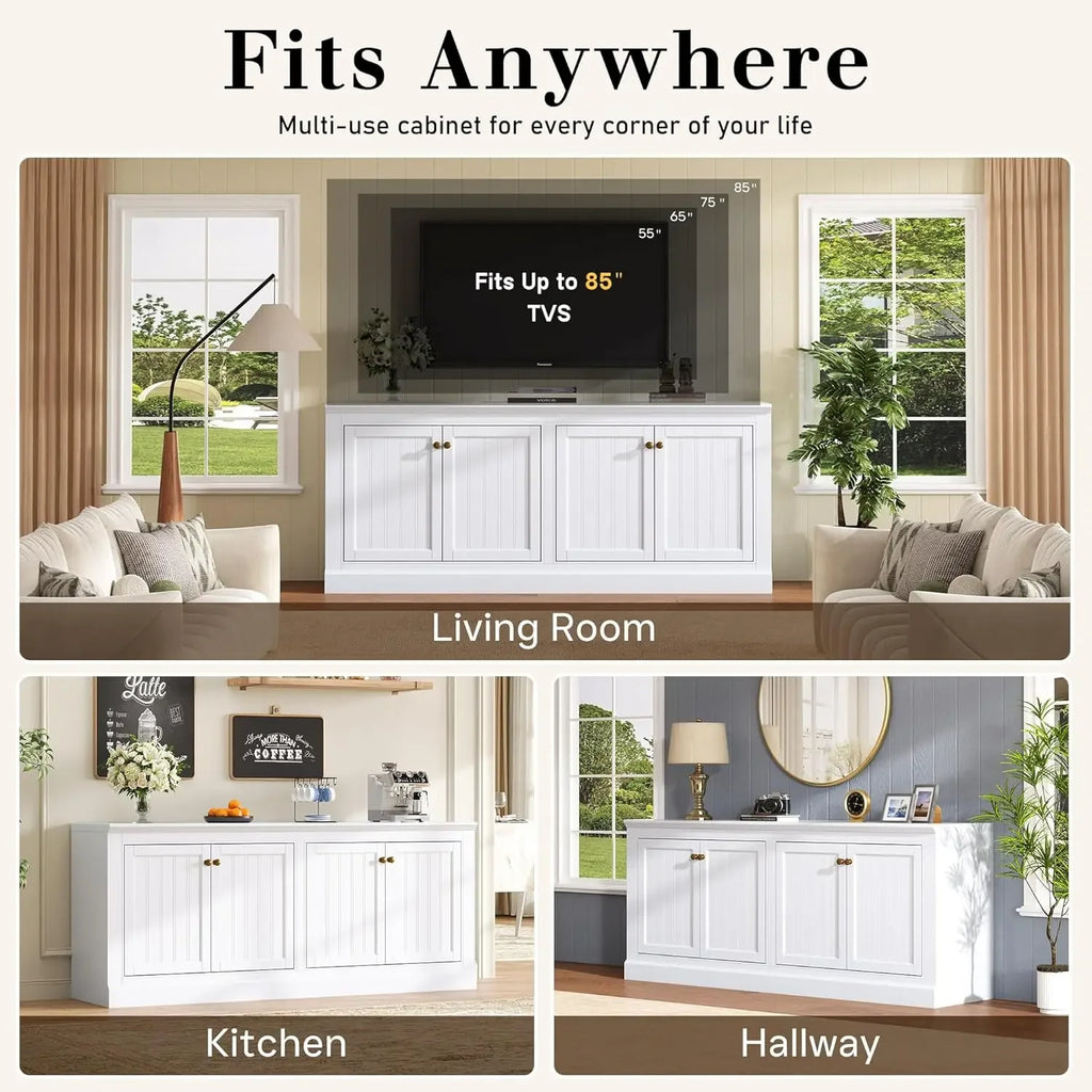 72"  Sideboard Buffet Cabinet
