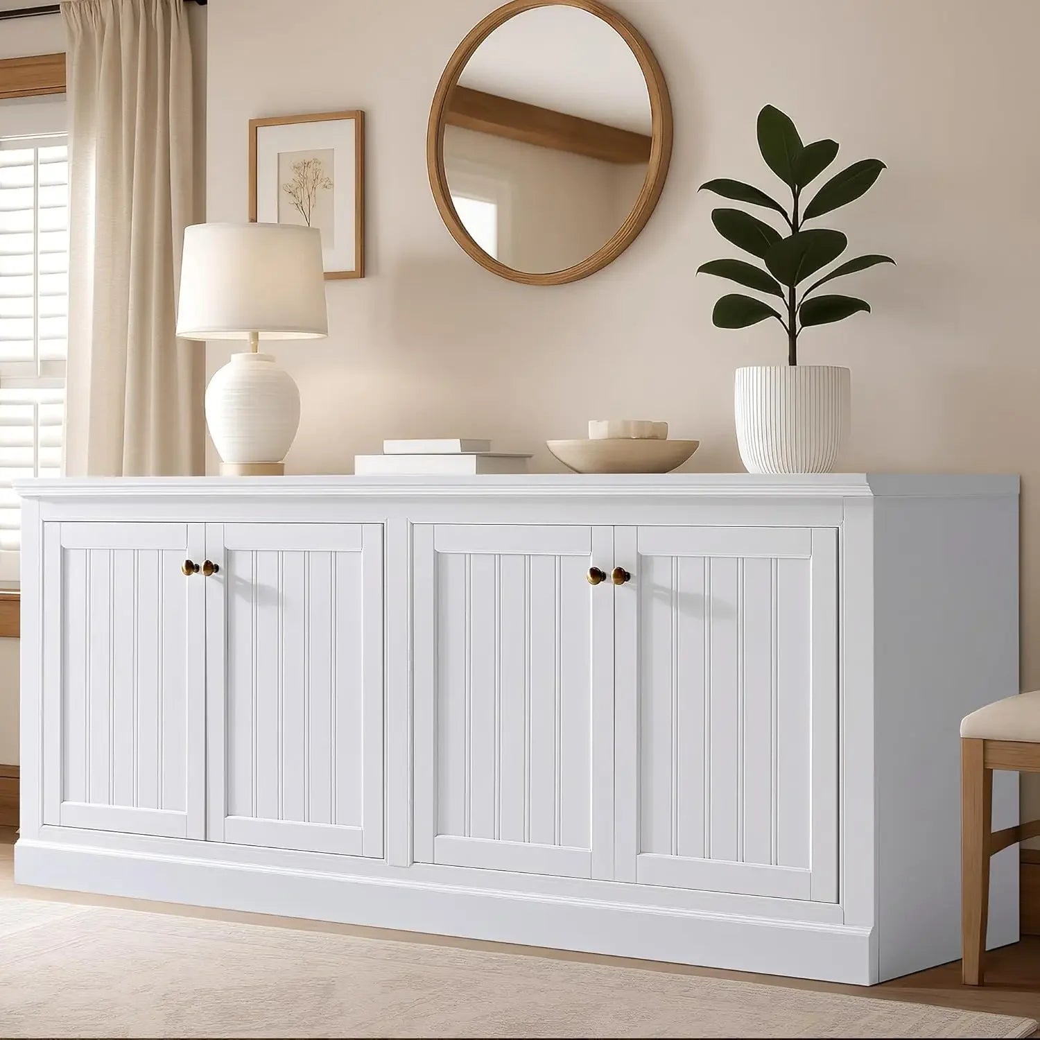 72"  Sideboard Buffet Cabinet