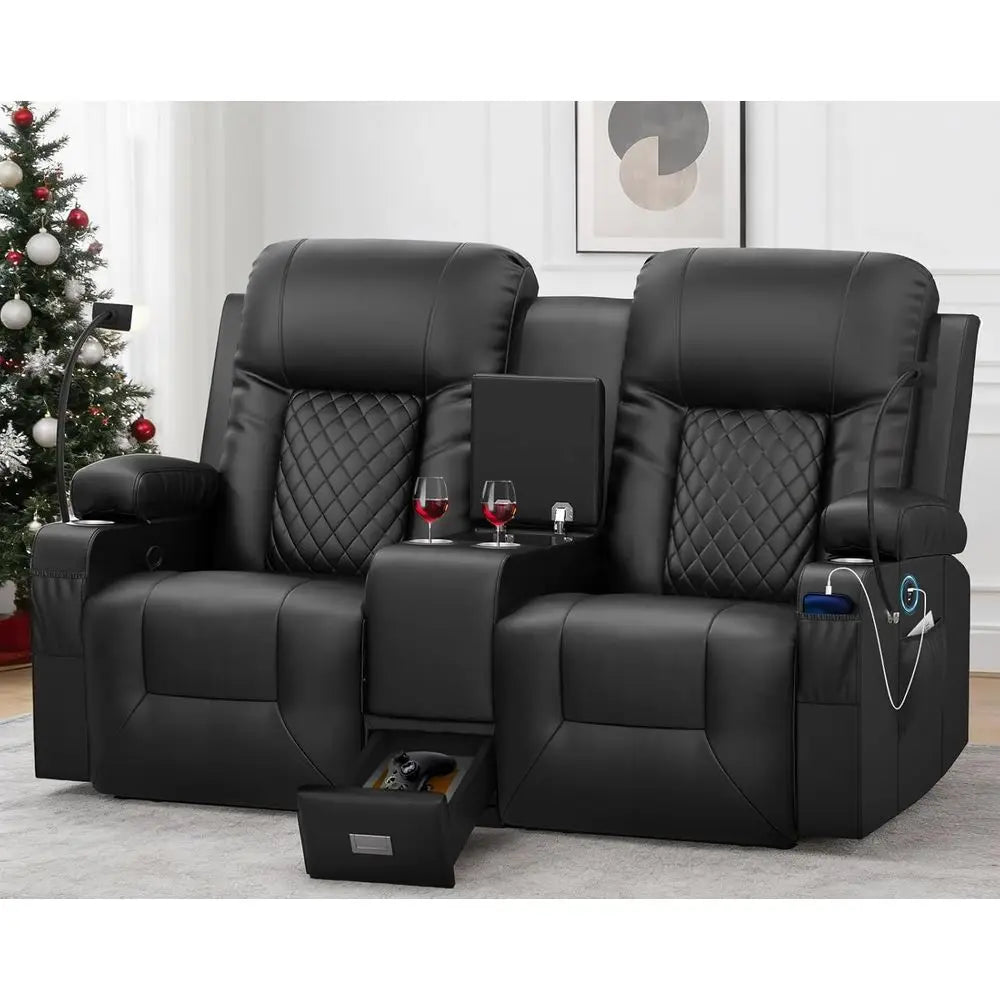 Dual Reclining Loveseat with Storage