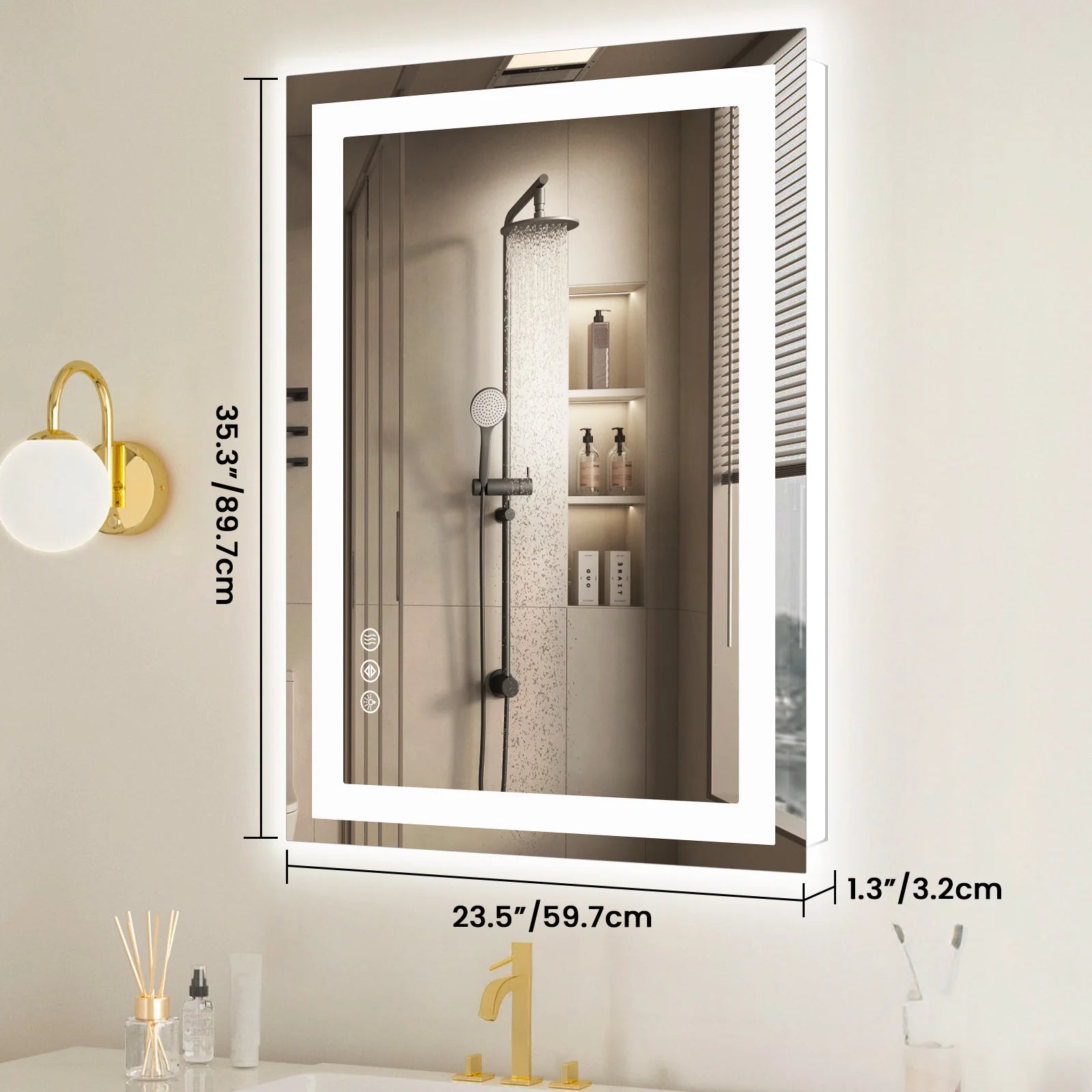 36"x 24" LED Bathroom Vanity Mirror