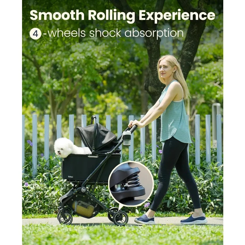 4 Wheels Pet Stroller
