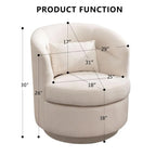 360° Swivel Barrel Chair Set 2