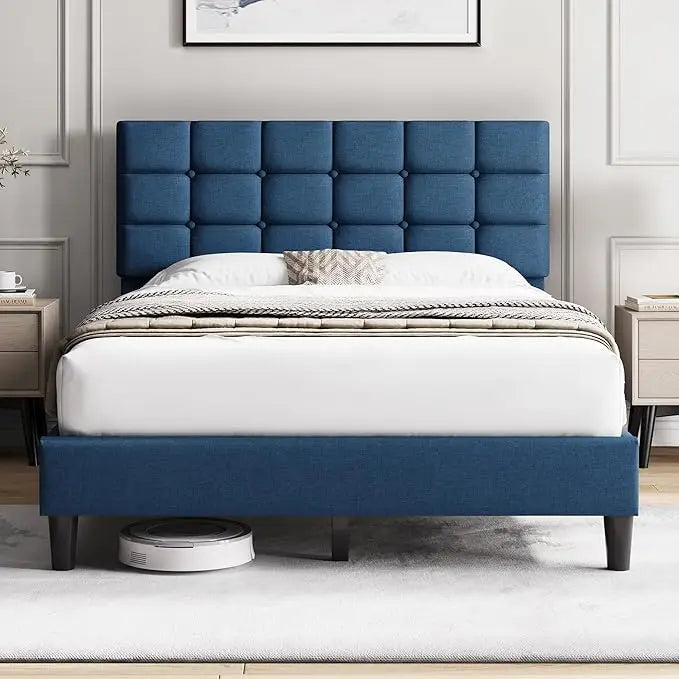 Upholstered Bed Frame,  Queen Bed