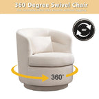 360° Swivel Barrel Chair Set 2