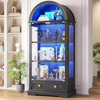 72 Tall Arched Display Cabinet with glass