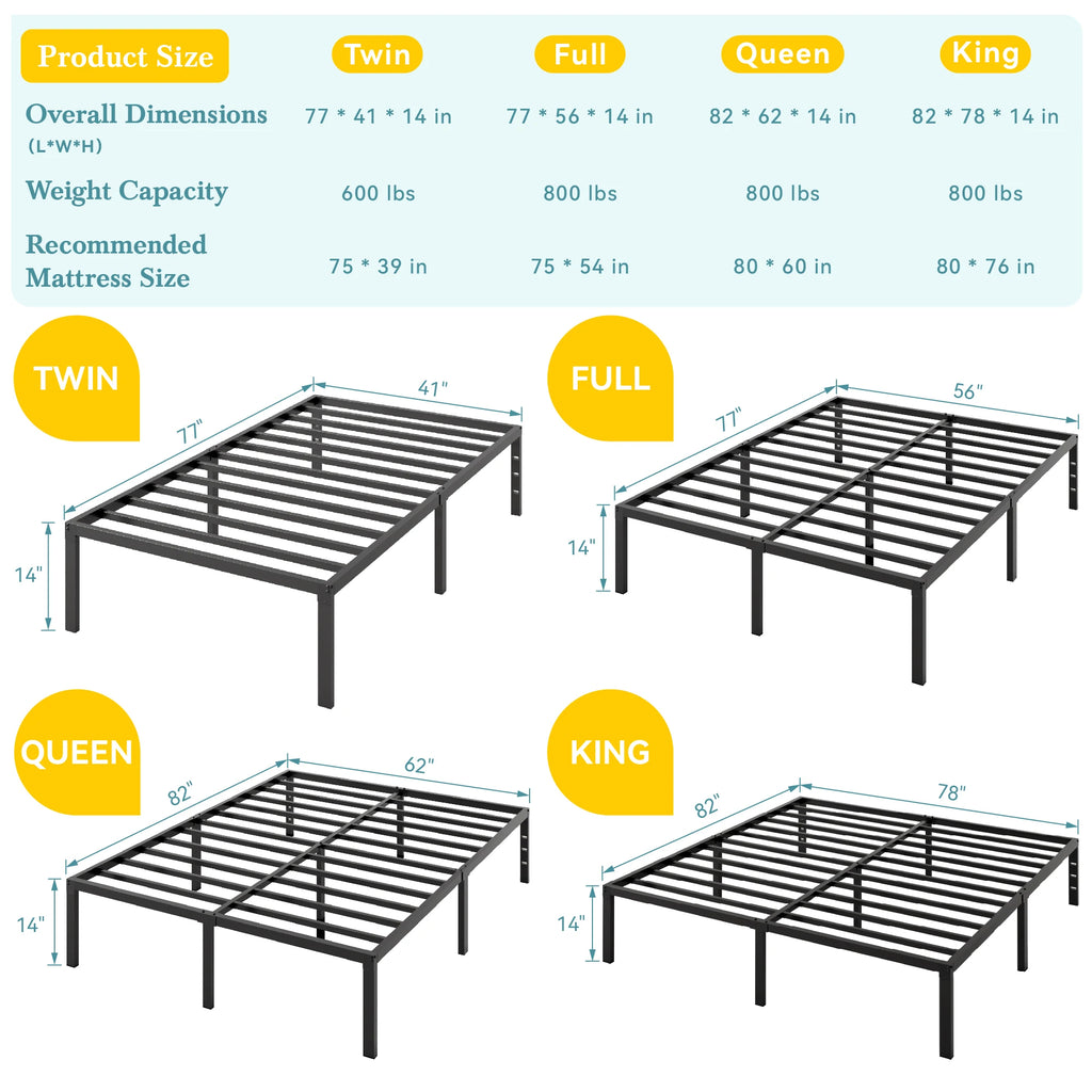 Metal Platform Bed Frame