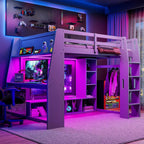 Full Wood Gaming Bed Desk