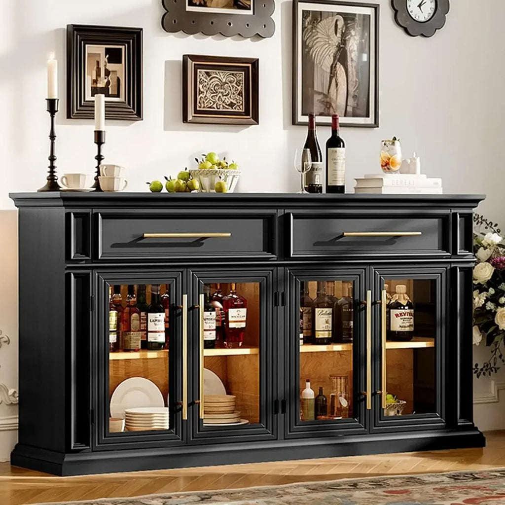 63" Large Sideboard Buffet Cabinet