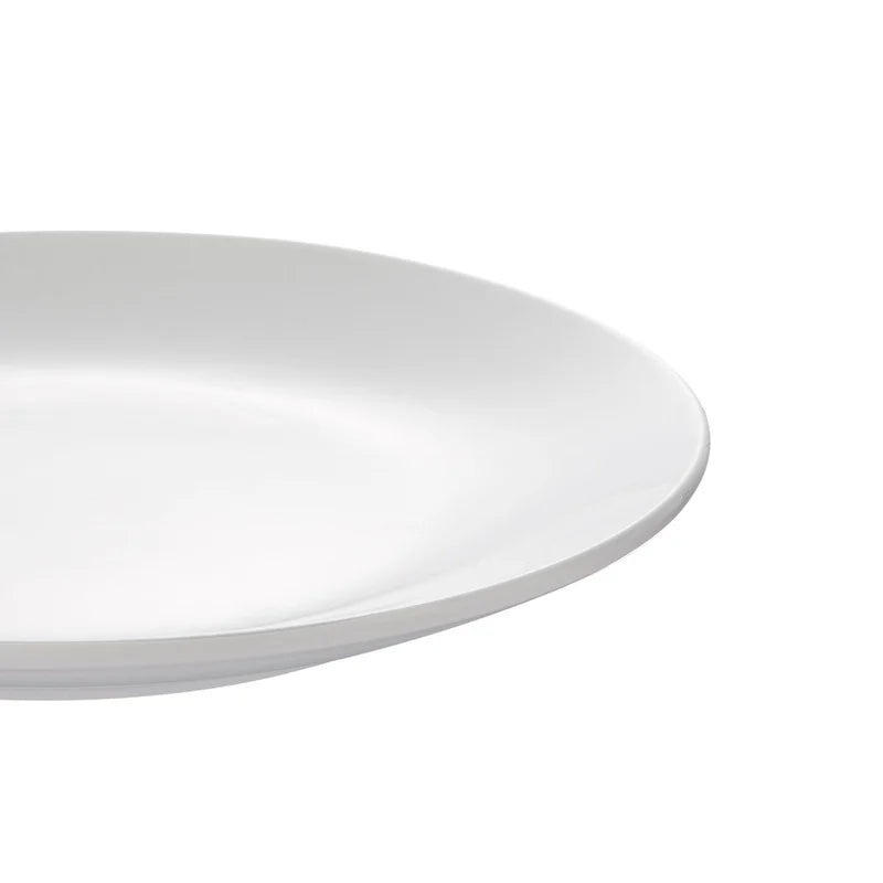 12-Piece White Stoneware Dinnerware
