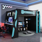 Full Wood Gaming Bed Desk