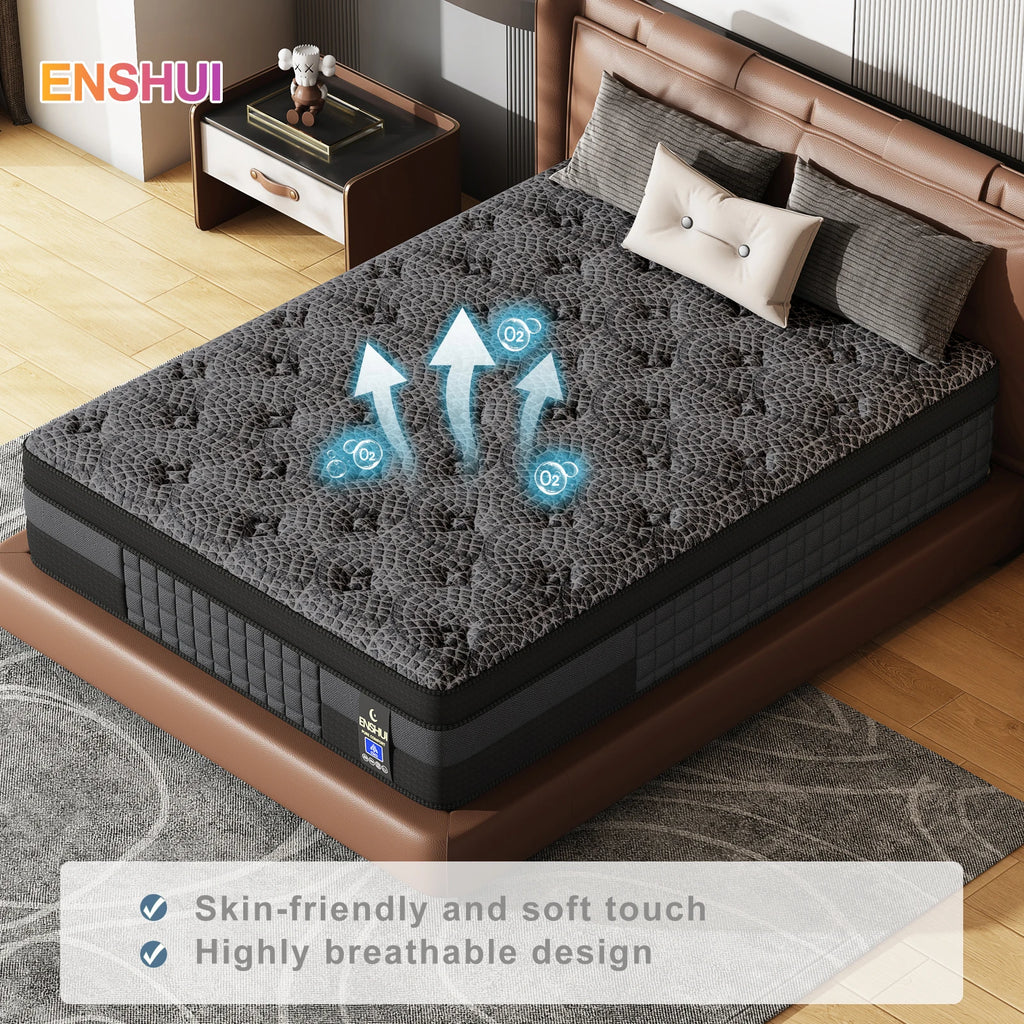 12"14"Memory Foam Mattress Queen King Size,
