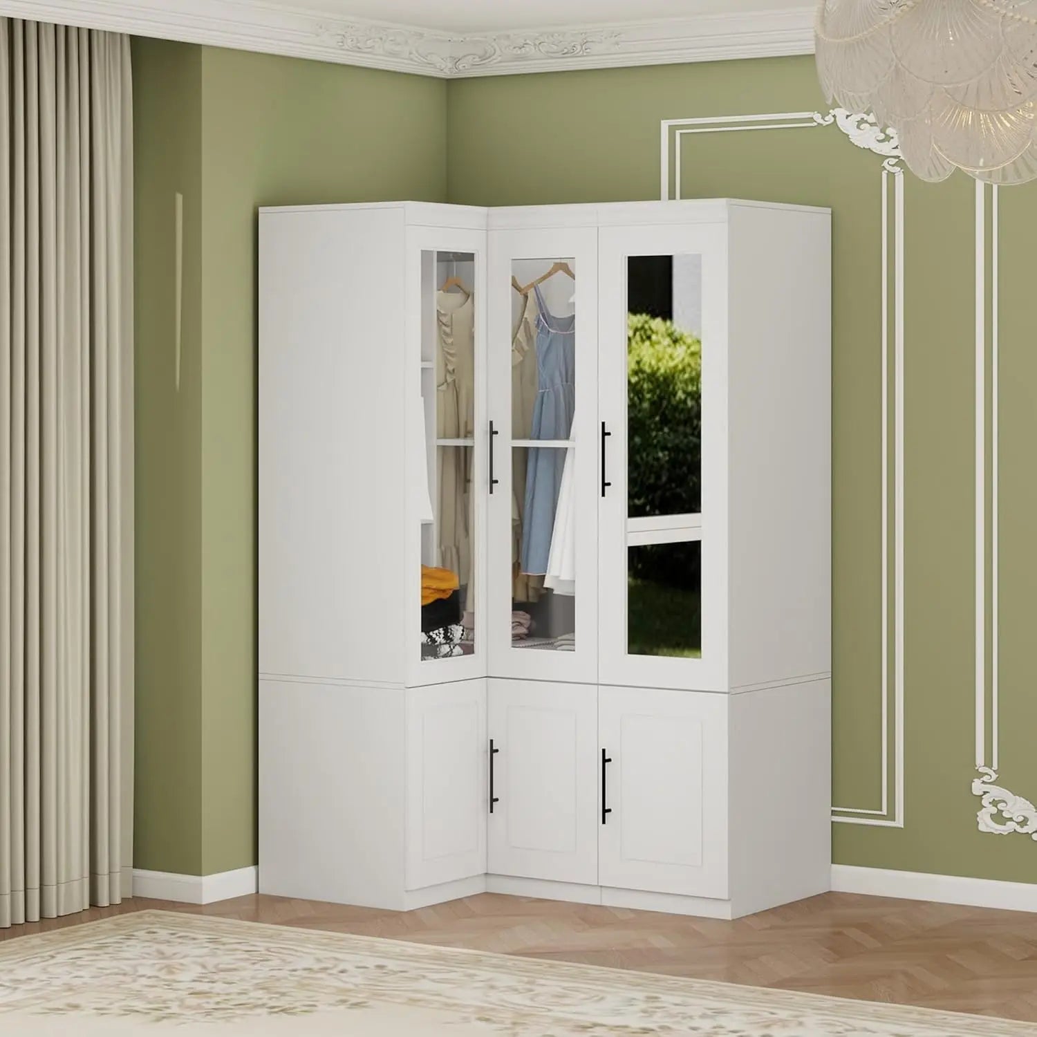 Corner Armoire Wardrobe Closet
