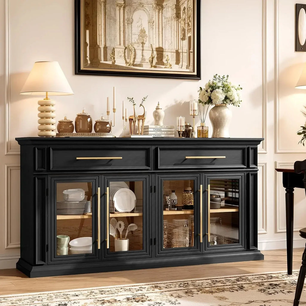 63" Large Sideboard Buffet Cabinet