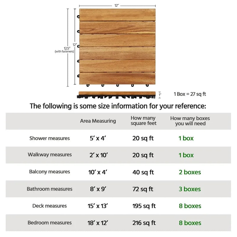 Wood Interlocking Flooring