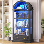 72 Tall Arched Display Cabinet with glass