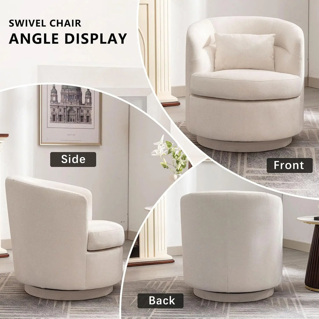 360° Swivel Barrel Chair Set 2