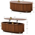 Walnut Oval Coffee Table