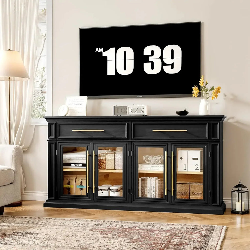 63" Large Sideboard Buffet Cabinet