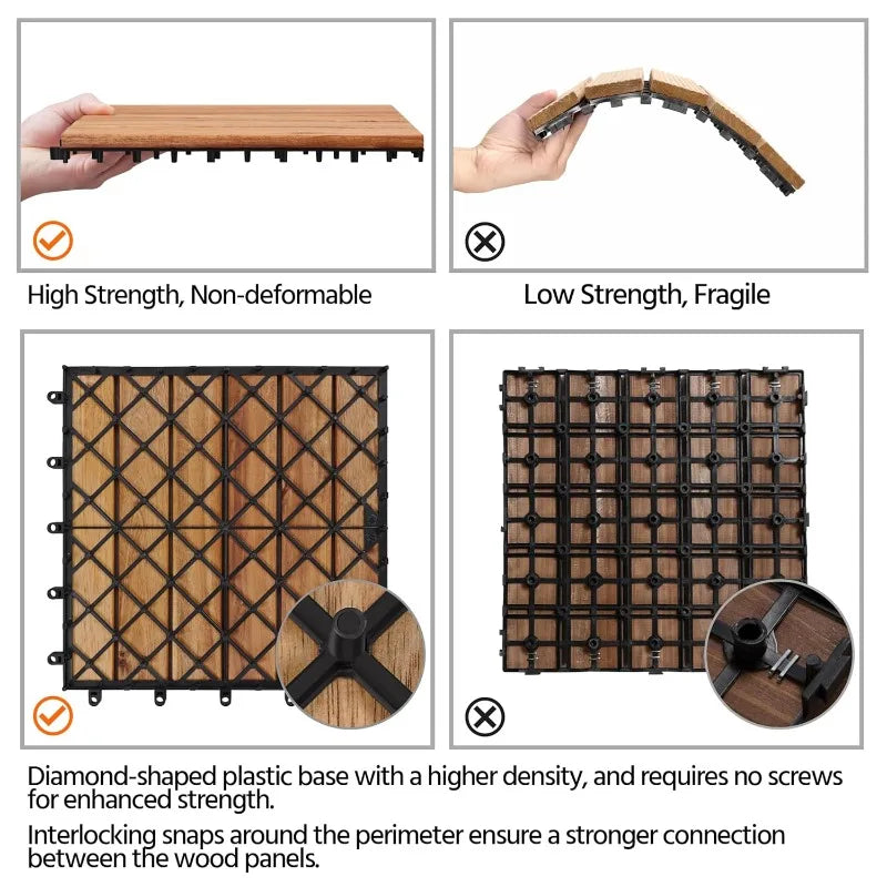 Wood Interlocking Flooring