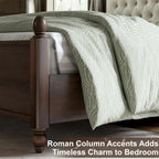 Queen Size,  Upholstered Tufted Headboard,