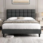 Upholstered Bed Frame,  Queen Bed
