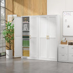 Kitchen Pantry Cabinet,71”White Metal Pantry
