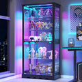 71 High Glass Curio Cabinet with RGB Lighting,