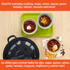 6Qt Enamel Stock Pot Heavy Duty