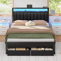 Bed Frame with Charging Station
