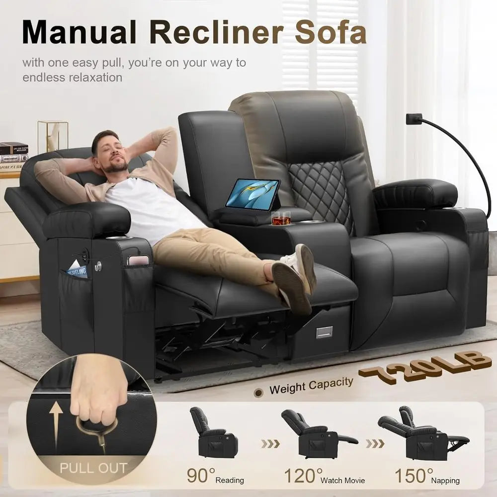 Dual Reclining Loveseat with Storage