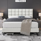 Upholstered Bed Frame,  Queen Bed